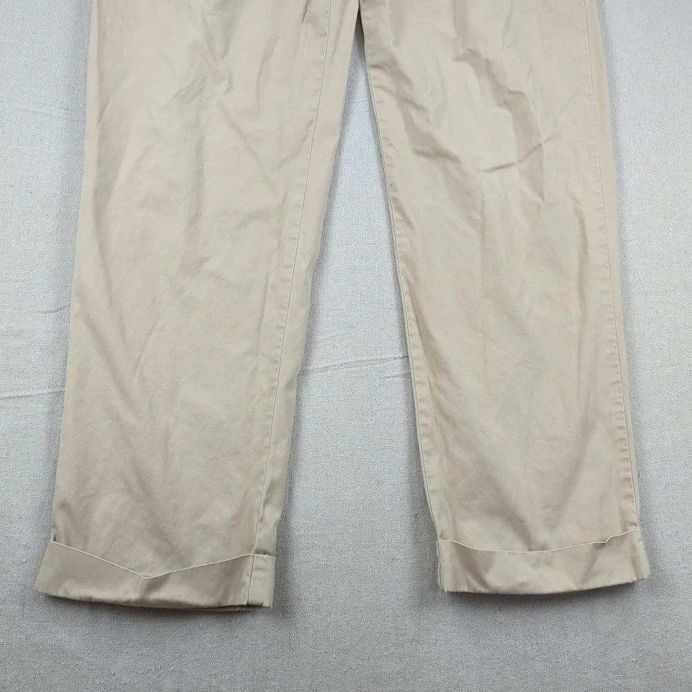 Vtg Polo‎ Ralph Lauren Pants Men 35x32 Khaki Hammond Pleated Cuffed Office
